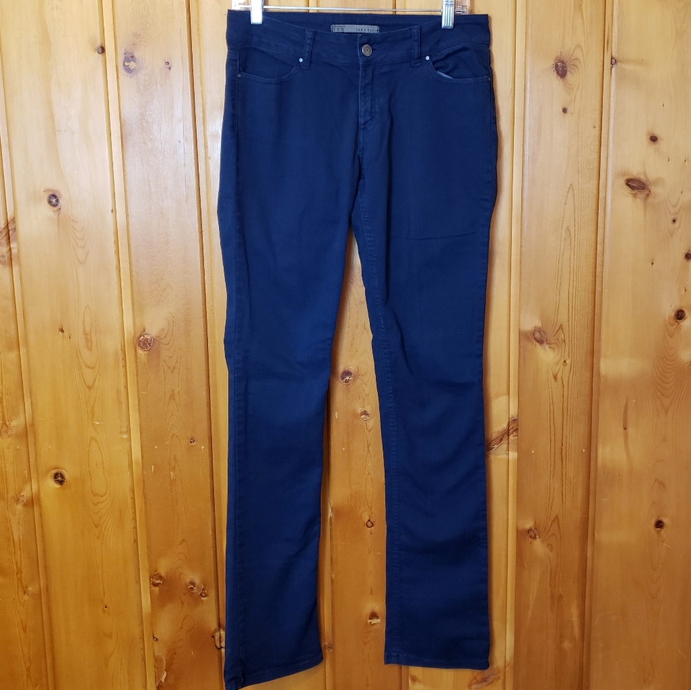 Zara Dark Wash Straight Leg Denim